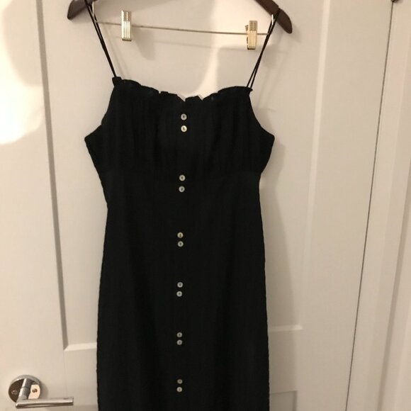 Oak + Fort Black Summer Dress - Picture 1 of 3